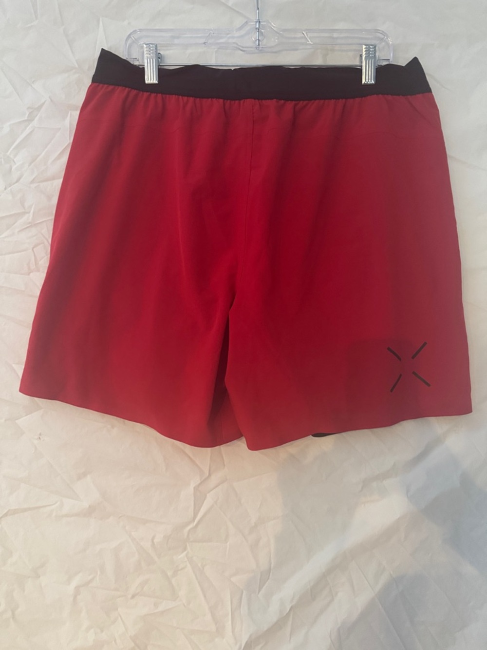 Ten Thousand Red Lined Running  Shorts with Black Waistband